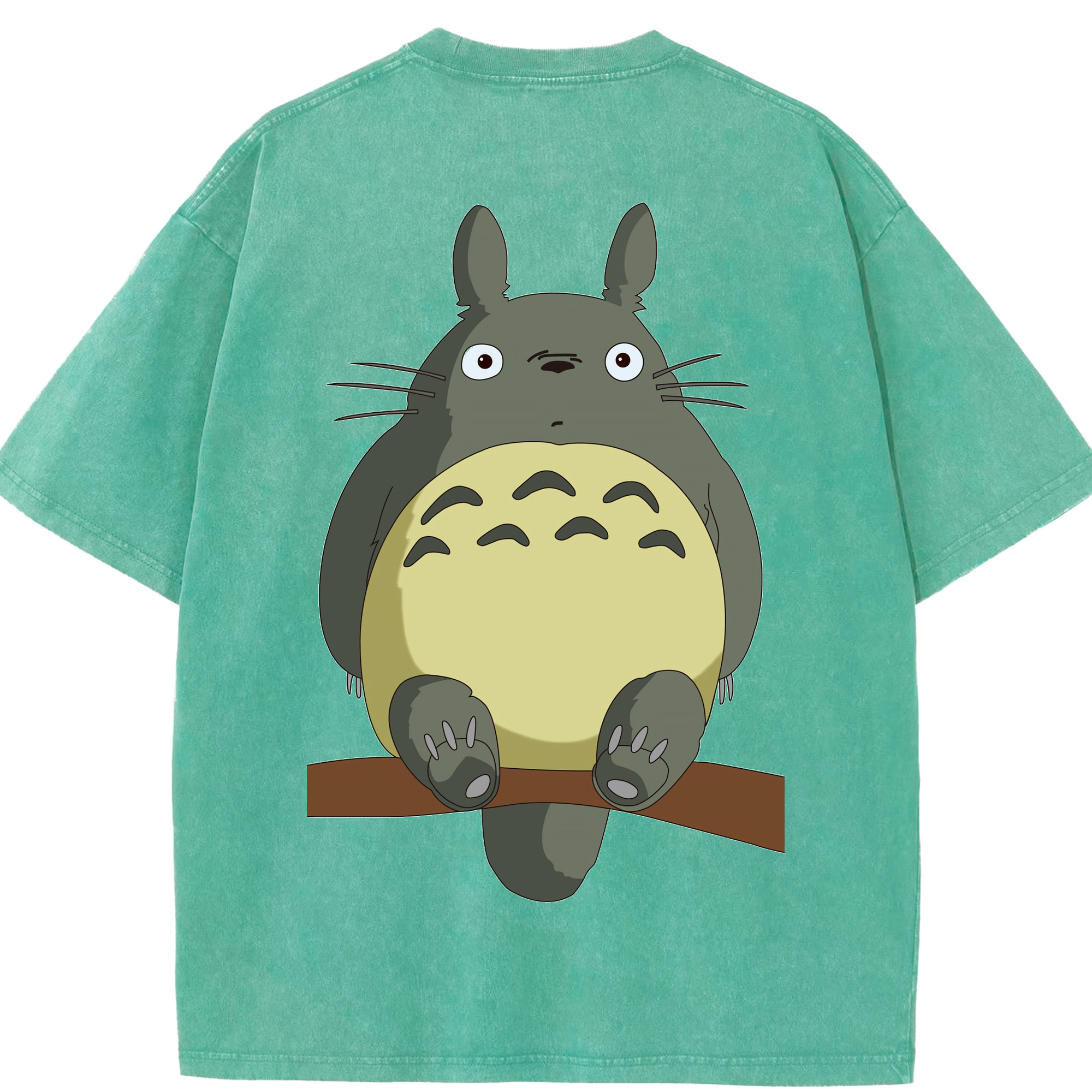 （画像用） となりのトトロ 草壁メイ 草壁サツキ My Neighbor Totoro Satsuki Kusakabe Mei Kusakabe 綿100% ヴィンテージ風 半袖Tシャツ（背面プリント）